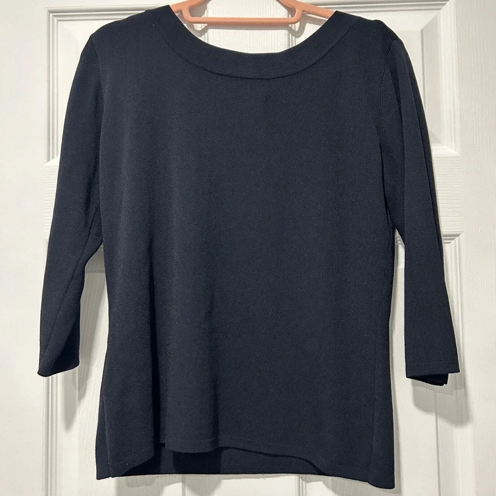 Joseph A. Boat Neck‎ Sweater black size XL business casual top dress top